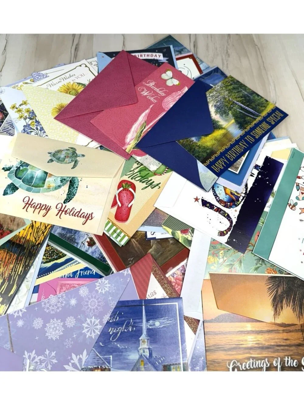 Lot 72 GREETING CARDS Religious Scripture Christmas Sympathy Birthday Thanks NEW